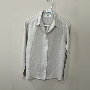 Uniqlo grey linen shirt size XS